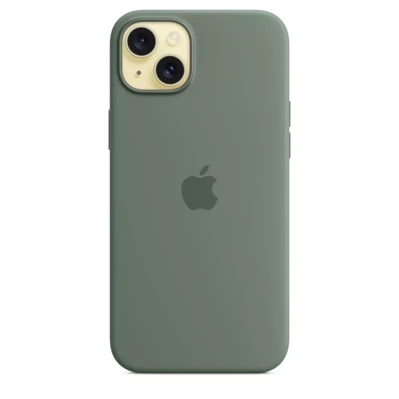 Apple iPhone 15 Plus silicone case met MagSafe - Cypress