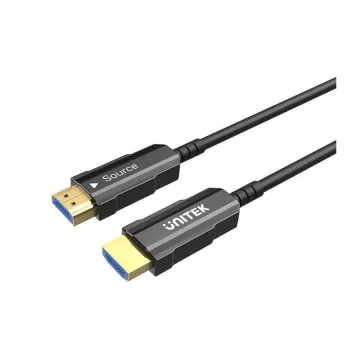 HDMI-kabel Unitek C11072BK-20M 20 m, HDMI 2.0, max. resolutie 4096×3112, zwart