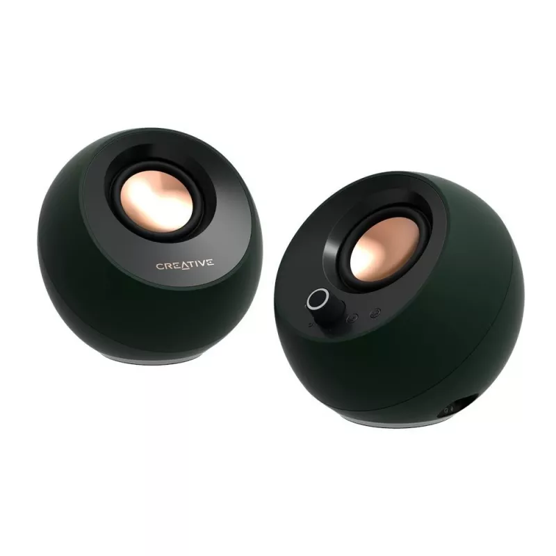 Creative Labs Creative Pebble Pro - luidspreker - voor pc - 2.0-kanaals - draadloos - Bluetooth - USB - 30 watt (totaal) (51MF1710AA000)