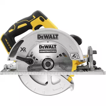 Cirkelzaag DeWALT DCS572NT — 18 V Li‑Ion, borstelloos, 184 mm zaagblad, 58 mm zaagdiepte (90°), 57° verstek