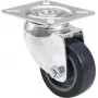 Zwenkwiel Roadinger 50 mm, grijs — draaibaar vervangwiel voor apparatuur en meubels