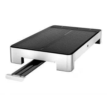 WMF 0415330011 rechthoekige elektrische grill zwart, RVS 2000 W