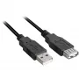 USB-kabel Sharkoon USB 2.0 0,5 m zwart
