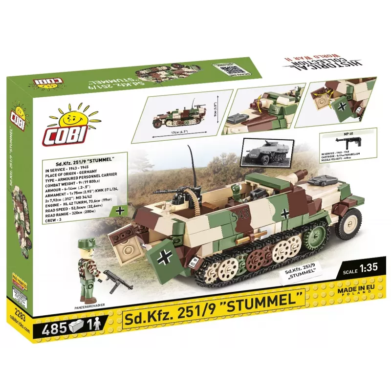 Sd.Kfz. 251/9 Stummel, constructiespeelgoed