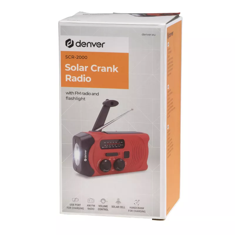 Powerbank Denver SCR-2010 lithium-ion 2000 mAh rood