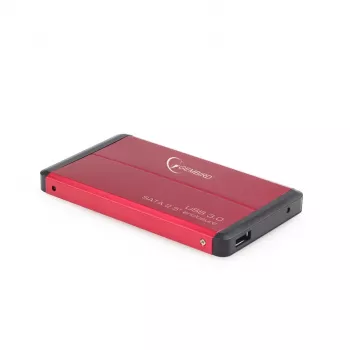 Gembird EE2-U3S-2-R - harde schijf - SATA - 6,35 cm (2.5) - 3.0 - rood - aluminium (EE2-U3S-2-R)
