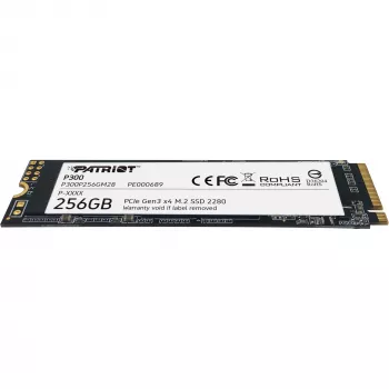 M.2 NVMe SSD PATRIOT P300 256GB — M.2 2280, lezen 1700 MB/s, schrijven 1100 MB/s