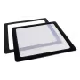 DEMCiflex stoffilter 120 mm, vierkant – zwart/wit