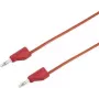 VOLTCRAFT testkabel [stekker 4 mm - stekker 4 mm] 2 m rood MSB-300 (MSB-300-2-Rot)