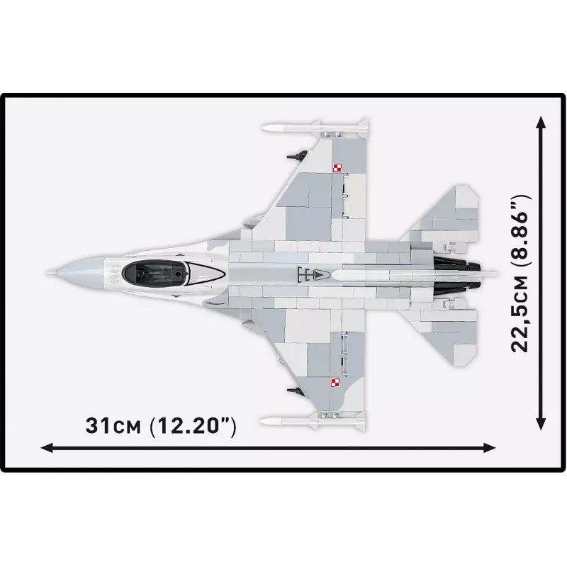 Constructieset Cobi F-16C Fighting Falcon – 463 onderdelen, modelbouwpakket op schaal