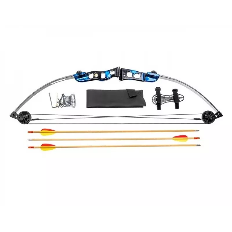 Poe Lang EK Firestar CO-014UCB3 compoundboog, 25 lbs, carbonblauw