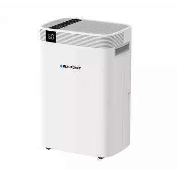 Luchtontvochtiger BLAUPUNKT ADH601 — 2,5 l tank, 16 l/24u, 245 W, 48 dB, Wi‑Fi, voor 20–40 m², wit