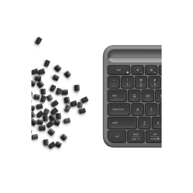Logitech Signature Slim Solar+ K980 draadloos toetsenbord, Duitse QWERTZ, grafiet