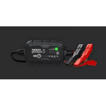 NOCO GENIUS5 5A acculader voor 6V/12V-accu's met onderhouds- en desulfateringsfunctie