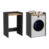 Top e Shop POLA wasruimtekast voor wasmachine – antraciet / artisan eiken