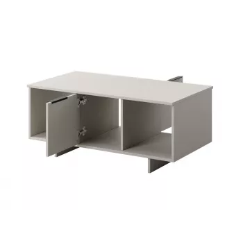Salontafel cama meble ALMA 100×55×55 cm, rechthoekig beige tafelblad, kasjmier afwerking