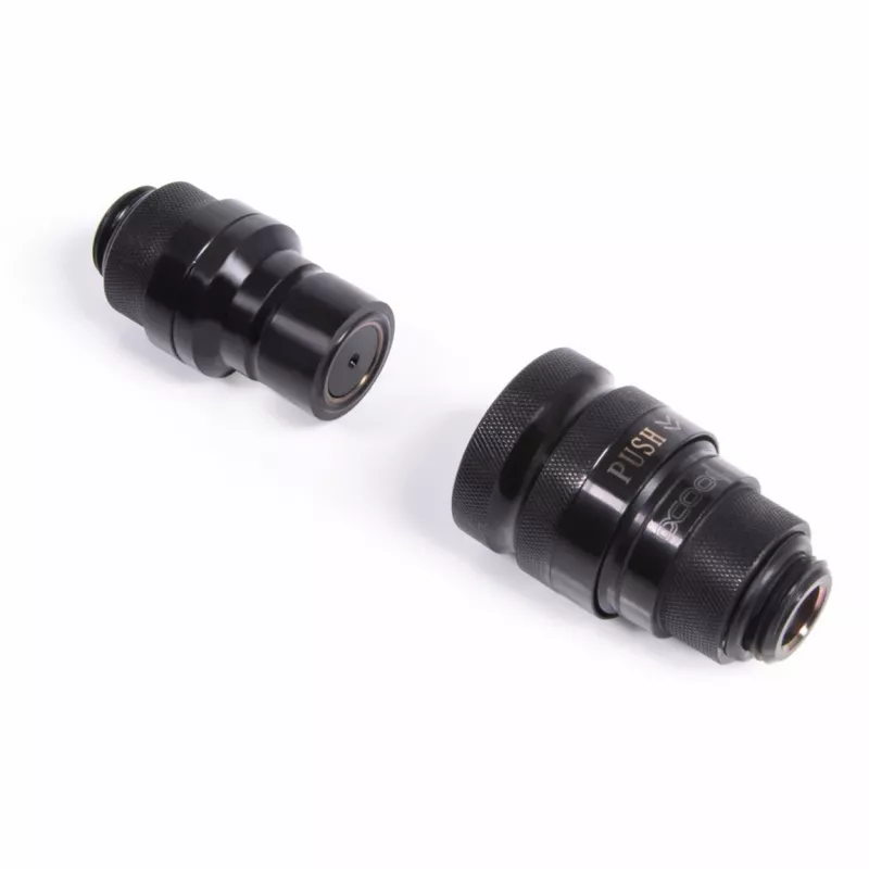 Snelkoppeling set G1/4 AG - Deep Black (zwart (mat))