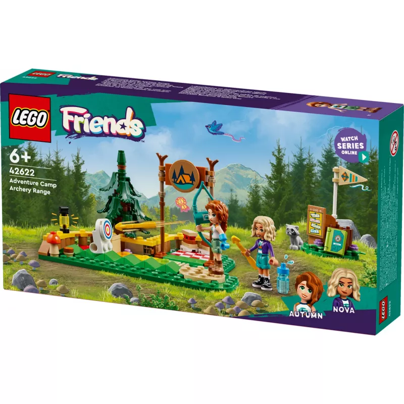 LEGO Friends boogschiet-avonturenkamp 42622 — 157 onderdelen, 2 minifiguren, leeftijd 6+