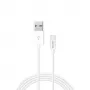Savio CL-125 USB-kabel USB 2.0 1 m USB A USB C wit