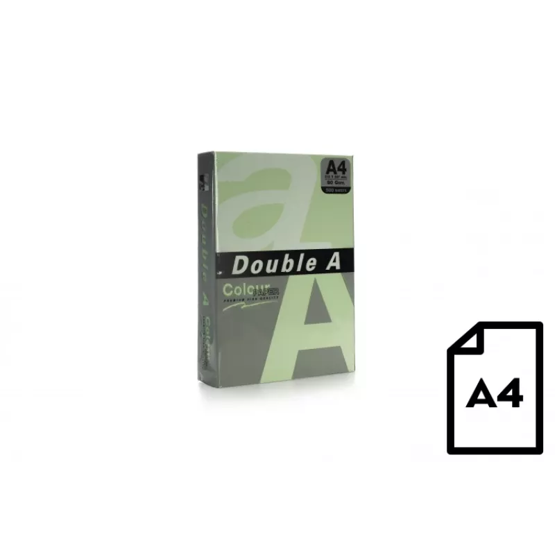 Kleurenpapier Double A, 80 g, A4, 500 vel, Lagoon