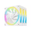 DeepCool FL12R WH 3-in-1 Reverse 120 mm behuizingsventilatoren, 3 stuks, 500-2150 tpm, 93,45 m³/u, vloeistofdynamisch lager, 4-pins PWM, 33,9 dB, wit
