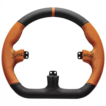 Sim-racing stuurwiel Asetek SimSports GT Rim Closed D leer oranje