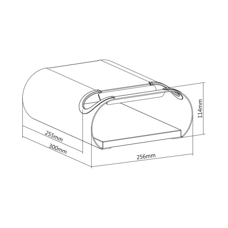 Maclean MC-466 fietsenrek voor aan de muur met plank, max. 25 kg, wit