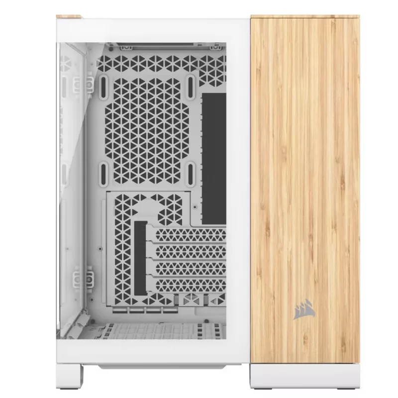 Computerbehuizing Corsair CC-9011288-WW Midi Tower bamboe, wit
