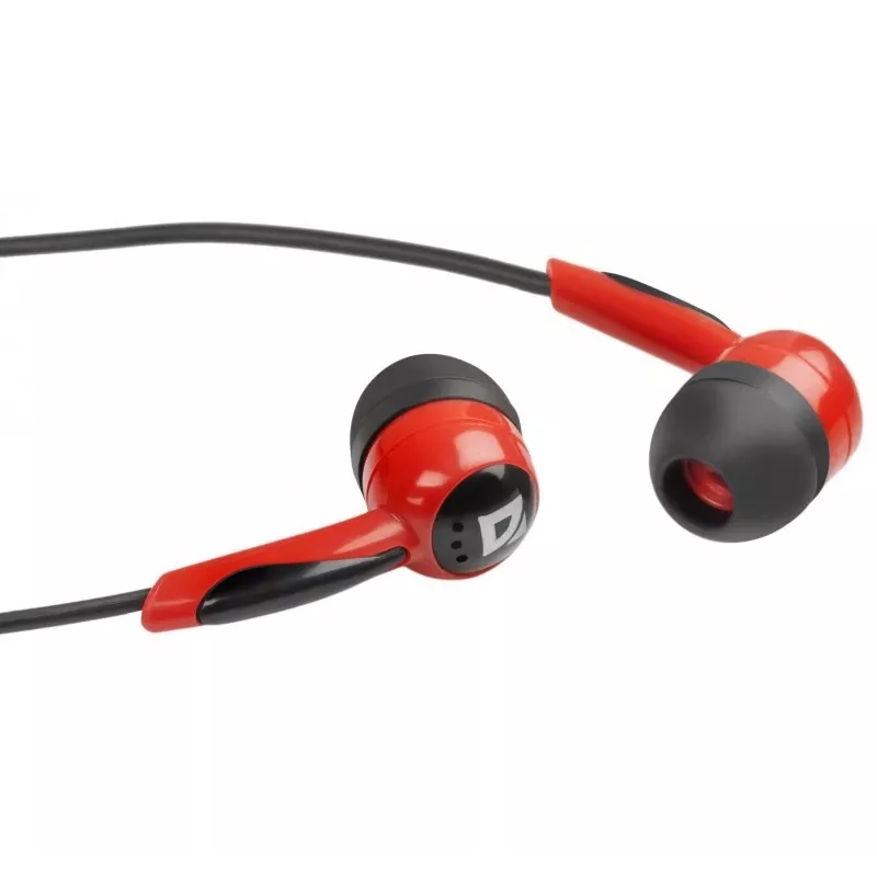 Hoofdtelefoon Defender BASIC 604 zwart-rood