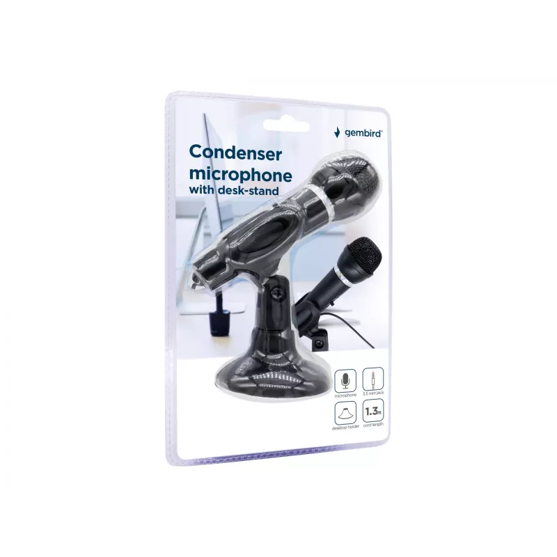 Microfoon condensator/tafelstandaard MIC-D-04 GEMBIRD