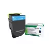 Lexmark 71B2HC0 Tonercartridge 1 stuk Origineel Cyaan