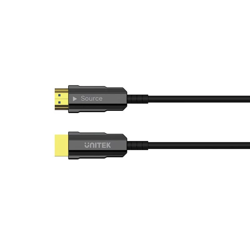 Unitek C11072BK-20M HDMI 2.0 AOC glasvezelkabel 20 m, 4K 60 Hz, zwart