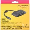 DeLOCK - externe videoadapter - VL101 - USB-C 3.1 - HDMI - grijs - retail (62991)