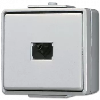 Drukschakelaar Jung 631W — witte duroplast behuizing, 250 V AC