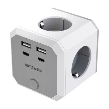 BlitzWolf BW-EC2 8-in-1 Power Cube (4xAC / 2 x USB-A / 2 x USB-C)