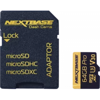 Nextbase U3-microSD-kaart m. 64GB