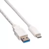 VALUE - USB-kabel - USB 3.0 (M) naar USB Type-C (M) - 5 V - 900 mA - 50 cm - wit (11.99.9010)