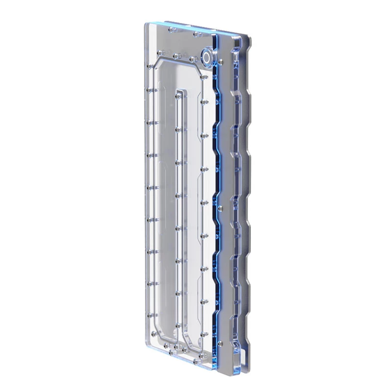 Distro Plate Triton Wraith 2.0 Elite — Distro Plate, zilveren oppervlak