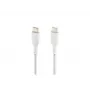 Kabel gevlochten USB-C naar USB-C 1m wit