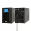 Qoltec 53042 UPS (uninterruptible power supply) dubbelconversie (online) 1 kVA 800 W 2 AC-uitgangen