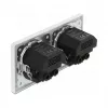 Wandcontactdoos DeLOCK 2-voudig met 4 USB-aansluitingen 2 x 2,8 A