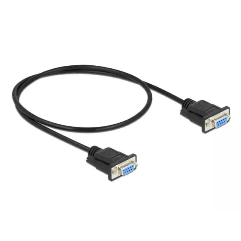 Seriële kabel DeLOCK 86614 zwart 0,5m RS-232