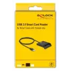Smart Card Reader DeLOCK 91724 USB Type-A zwart
