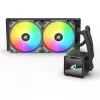 CPU-waterkoeler Sharkoon S50 ARGB, zwart