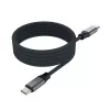 FIXED FIXDBM-CC12-GR USB-C naar USB-C magnetische gevlochten kabel, USB 2.0, 1,2 m, grijs