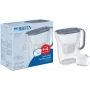 BRITA waterfilterkan Style Essential grafiet met 4 MAXTRA Pro filters, 2,4 L tank, 1,4 L gefilterd