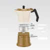 Mokapot Maestro MR-1657-9-BEIGE van aluminium, inductie-koffiezetapparaat, capaciteit 9 kops