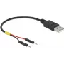 USB-kabel DeLOCK 85400 0,1 m USB A zwart