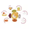 Pluche interactieve sensorische eend Ascato 122946 — zachte textuur, kleurrijk design