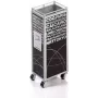 TROIKA MINI TROLLEY pennenhouder metaal zwart wit